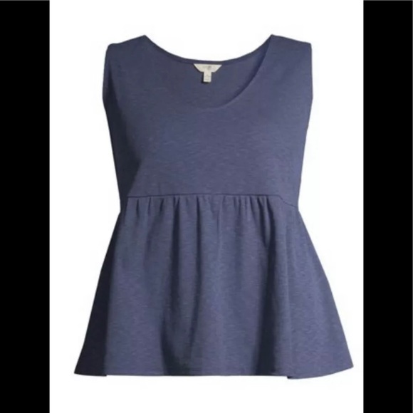 Terra and Sky Womens Smock Style Tank Top size 1X 16 W-18W blue Smock New - Picture 5 of 6